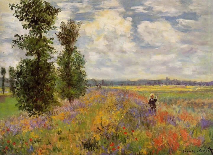 Claude Monet Poppy Field Argenteuil